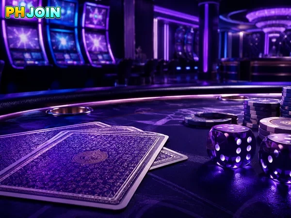 PHJOIN visual of live dealer tables and sports betting options