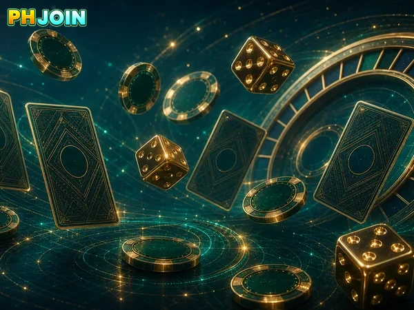 PHJOIN image of live casino games like Baccarat and Dragon Tiger