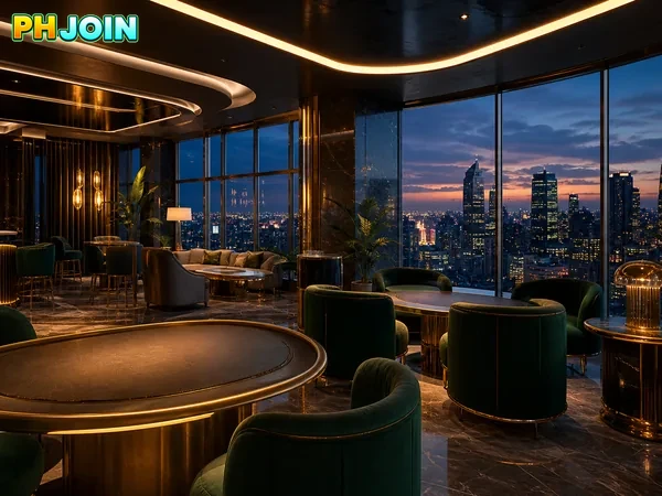 PHJOIN graphic featuring fishing games and jackpot slots